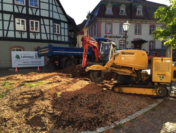 wurzelrodung maschine