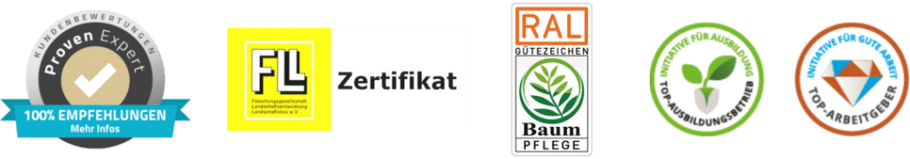 zertifikate proven expert fll zertifikat ral gütezeichen top-ausbildungsbetrieb top-arbeitgeber